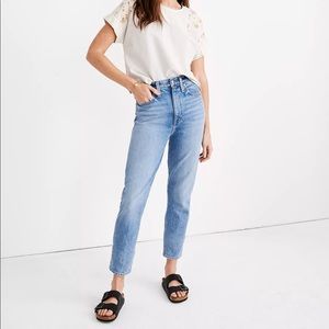 madewell mom jeans in melva wash